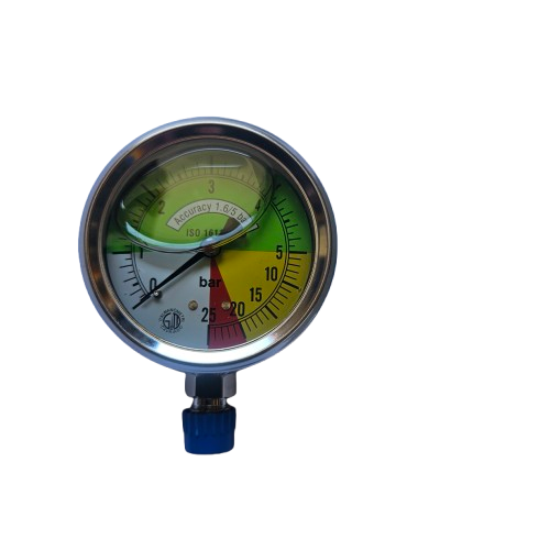 Manometar radijalni 0-5-25Bara fi 100mm